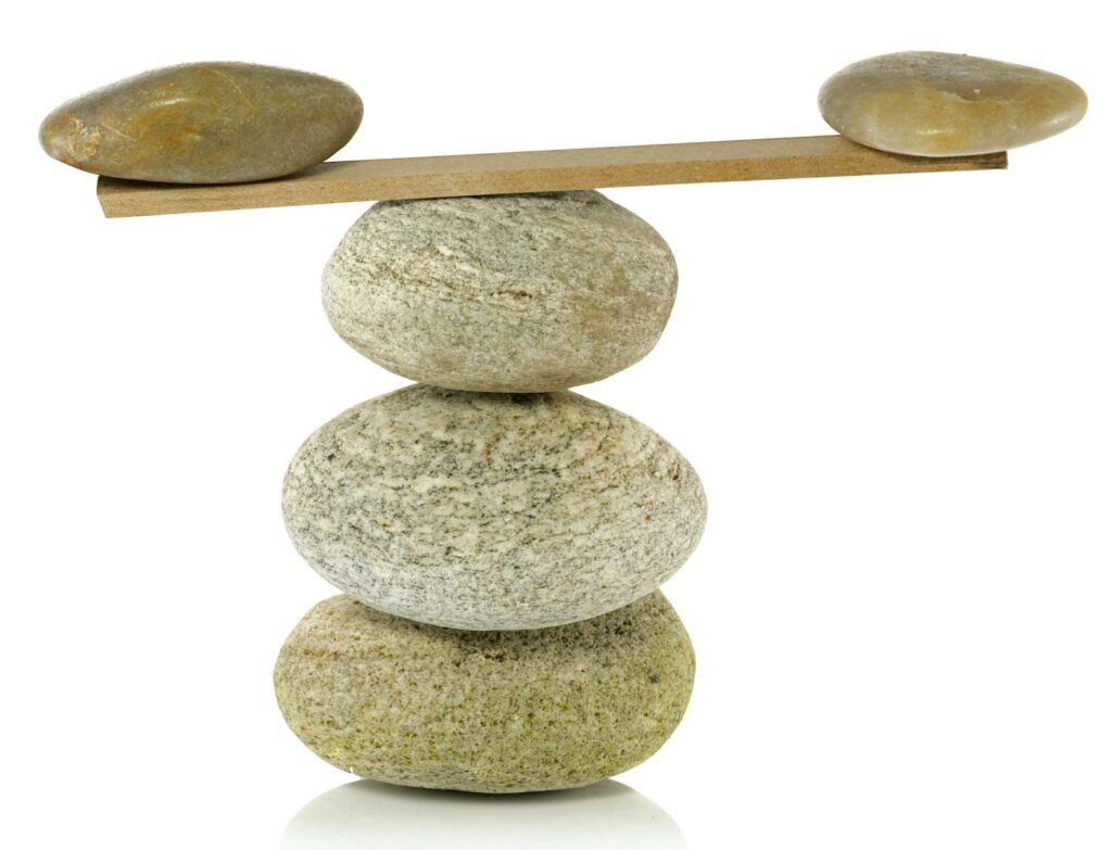 balance on the tower
